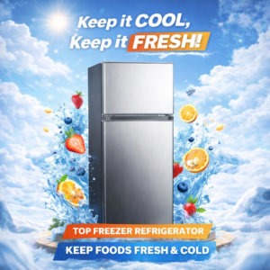 125L Fridge Freezer - Stainless Steel